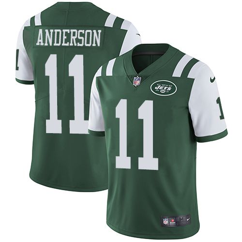 Men New York Jets 11 Robby Anderson Nike Green Limited Team Color NFL Jersey